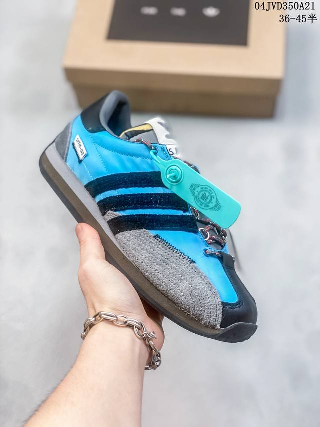 2024Song For The Mute X Adidas Originals Shadowturf003，复古拼色休闲鞋头层36-45 04Jvd350A2