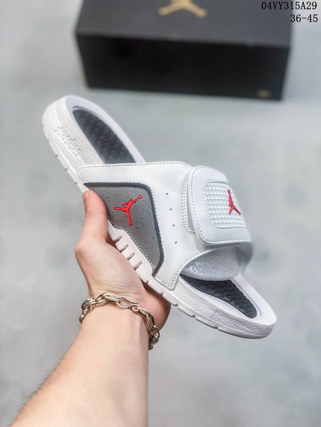真标耐克 Nike Air Jordan Xi 乔11 乔1 拖鞋 Aj11 拖鞋系列 情侣休闲复古居家拖鞋 04Vy315A29