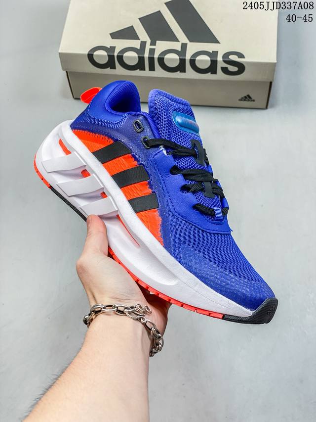 Adidas跑步鞋男2023新款夏季网面轻便透气耐磨休闲运动鞋hq6167 05Jjd337A08