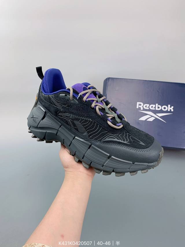 Reebok锐步 Zig Kinetica 2.5 Edge 新款跑步鞋 真标原盒 原底原面 Size：如图 编码：K43 420507