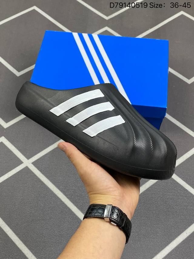 Adidas Originals Adifom Superstar Mule 阿迪今夏爆款包头鸭鸭拖鞋 得物小红书网红达人明星同款 今夏爆款 官方货号: Ig8
